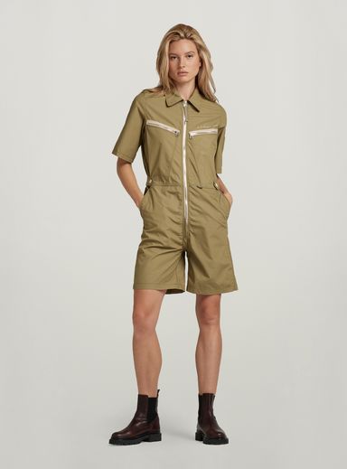 Multi Zip Playsuit